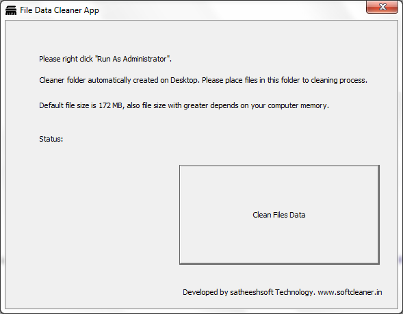 File Data Cleaner App